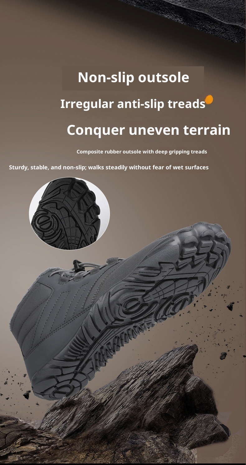 ActiveGo Scarpe da corsa per arrampicata, campeggio, sport all'aria aperta transfrontalieri, autunno inverno, calde, resistenti all'usura e antiscivolo_voghion.com