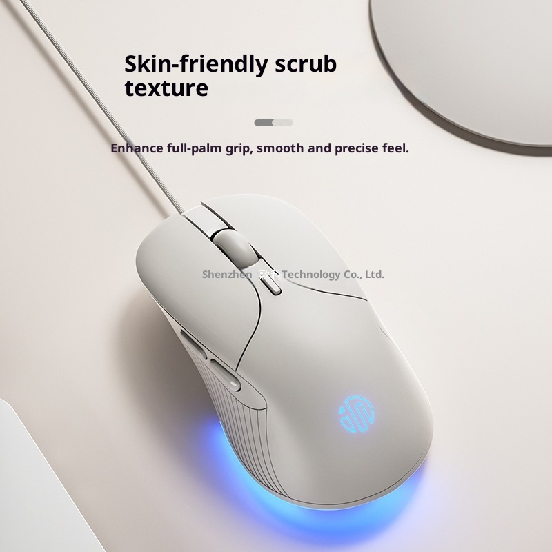Souris filaire Digitex Inphic B2 silencieuse et ergonomique mécanique pour ordinateur portable, jeux et e-sport._voghion.com