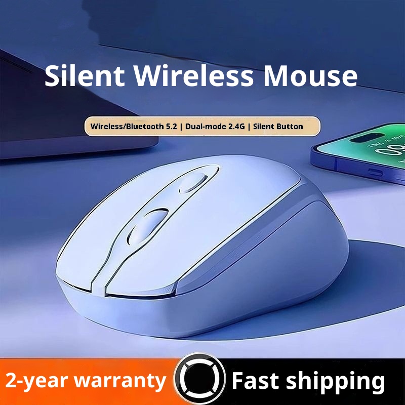 Digitex Digitex Wireless Mouse Bluetooth Silent Rechargeable Female Student Business Game Computer Office Notebook Tablet_voghion.com