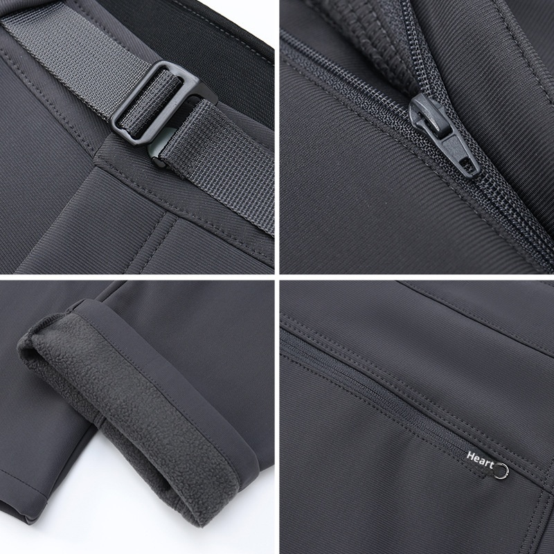 001 Outdoor Soft Shell Windproof Fleece Lined Warm Breathable Sports Hiking Men's Thickened Mountain Climbing Skiing Long_voghion.com