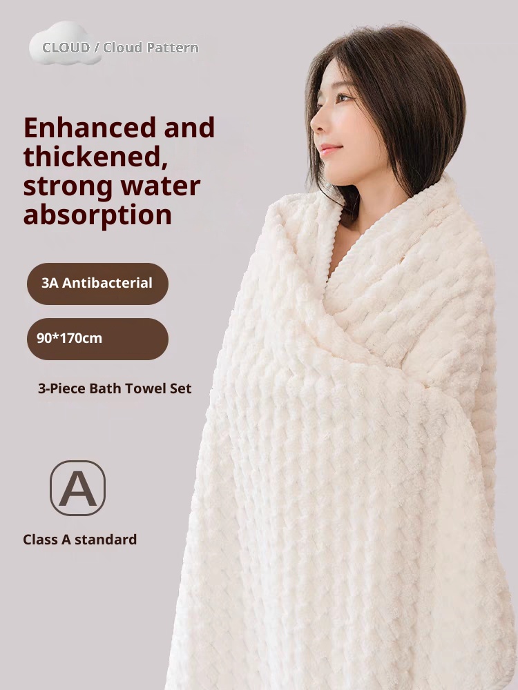 Lillian Lisa Badehandtuch für Damen, saugfähiger und schneller trocknend als reine Baumwolle, neues Haushalts-Korallenfleece-Handtuch für Männer und Erwachsene_voghion.com