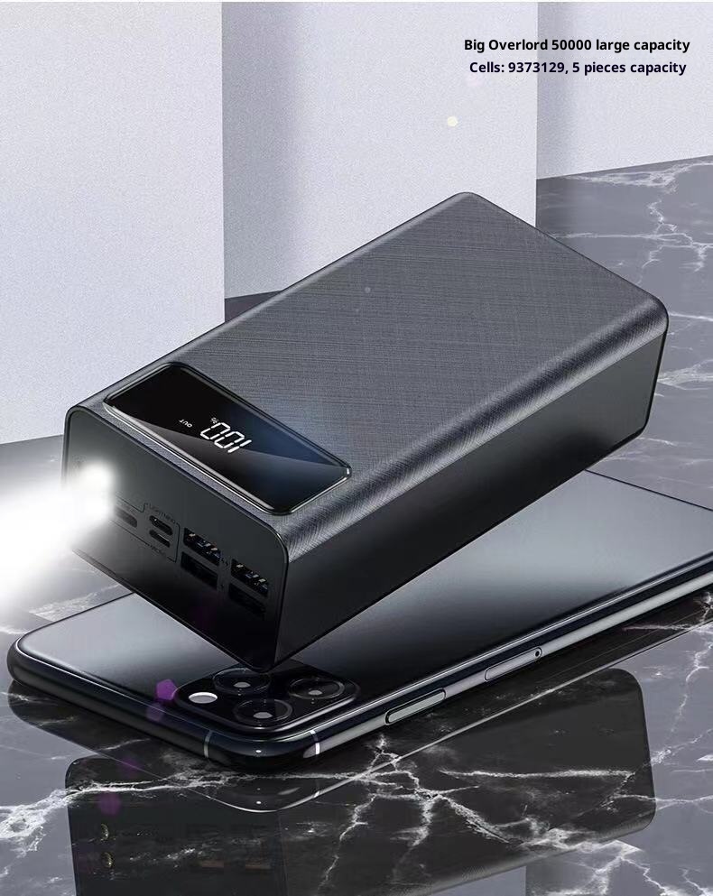 techglobe Powerbank mit großer Kapazität (50000 mAh), tragbarer Outdoor-Akku (30000 mAh), Handy-Ladegerät (40000 mAh)_voghion.com