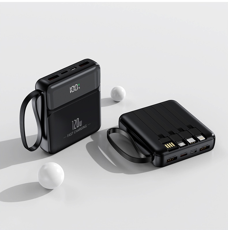 techglobe 3C-zertifizierte Mini-Powerbank mit ultraschnellem Ladekabel und großer Kapazität – kundenspezifische mobile Stromversorgung im Großhandel_voghion.com