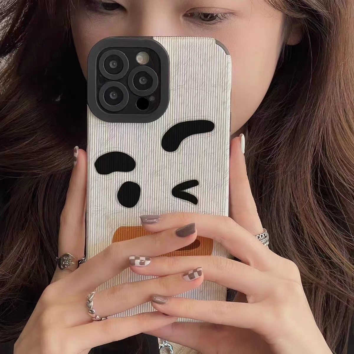 Custodia protettiva per iPhone Pro Max compatibile con TechGlobe 12, 15, 11, XR personalizzata, Emoji creativa, di alta qualità_voghion.com