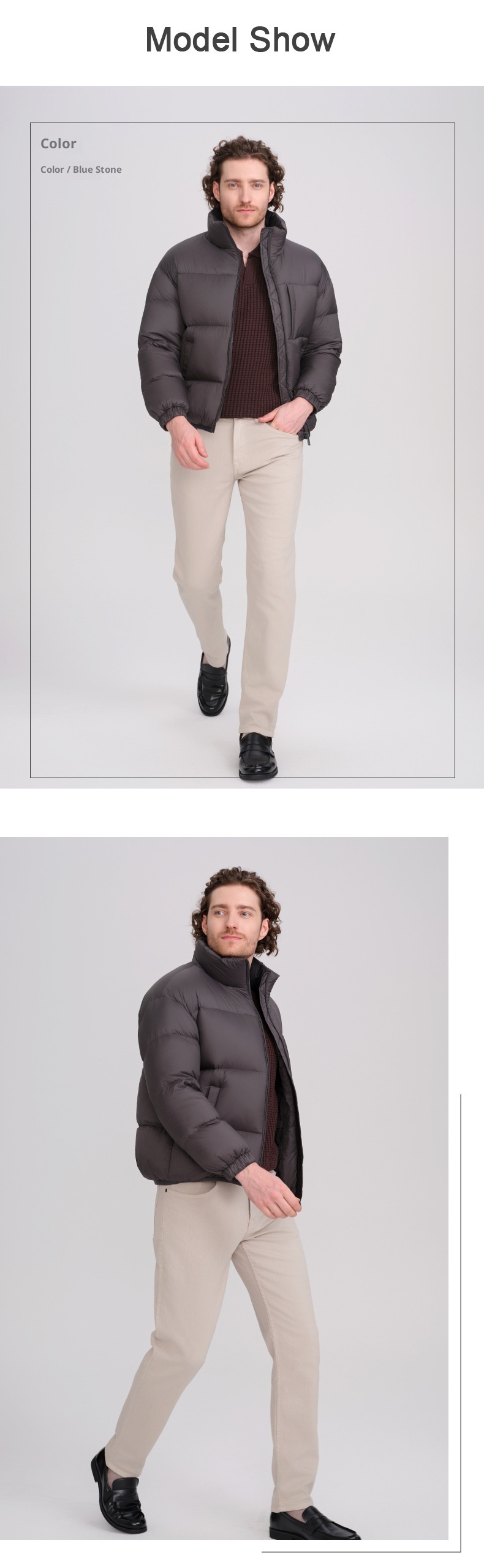 boy 2025 Jacket Short Style Autumn Winter Thickened Warm Stand Collar Men's Coat Wholesale 90% White Duck Down Filling_voghion.com