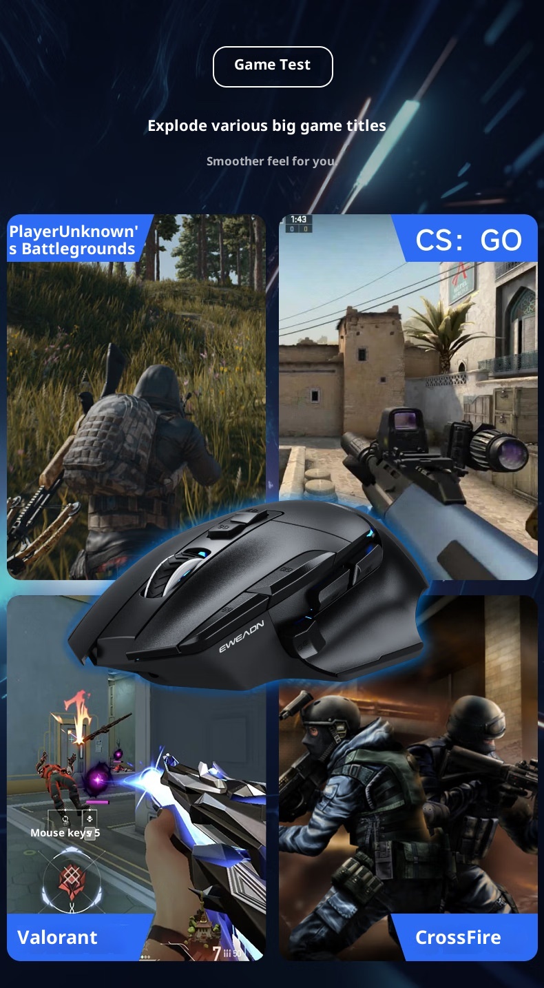 Digitex Digitex Forerunner G2 Mouse da gioco cablato Periferica meccanica per e-sport CS PUBG Desktop Laptop Mano grande Ro Programmazione_voghion.com