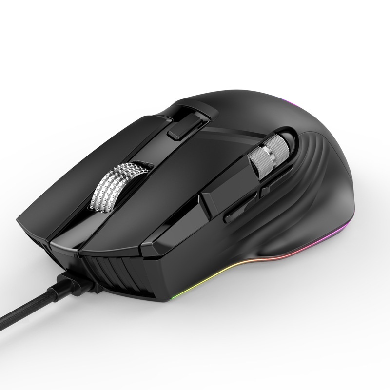 Digitex Digitex Ro Definition Dual Scroll Wheel Swinging Full Speed Gaming Mouse, Computer Accessories E-sports RGB Desktop Usb_voghion.com