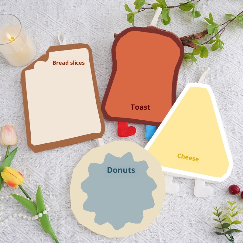 Lillian Cartoon Hand Cheese Hanging Kindergarten Children's Absorbent Soft Coral Fleece Handkerchief Towel Wholesale Milk_voghion.com