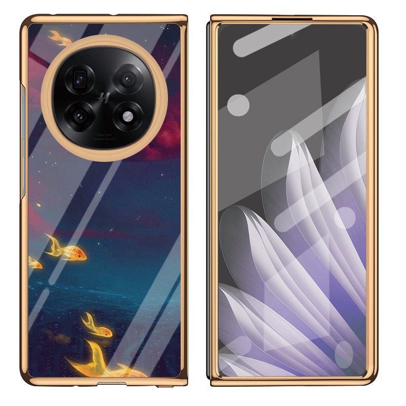 Custodia protettiva in vetro elettrolitico compatibile con Oppo N5 di TechGlobe, pieghevole, con motivo alla moda Find N3._voghion.com