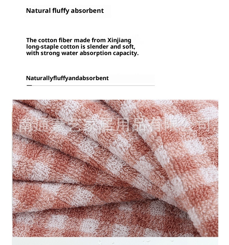 Lillian Badetuch im japanischen Stil von MUJI – Hochwertiges, weiches Frottee-Badetuch mit schlichtem Karomuster aus reiner Baumwolle – Neuware_voghion.com