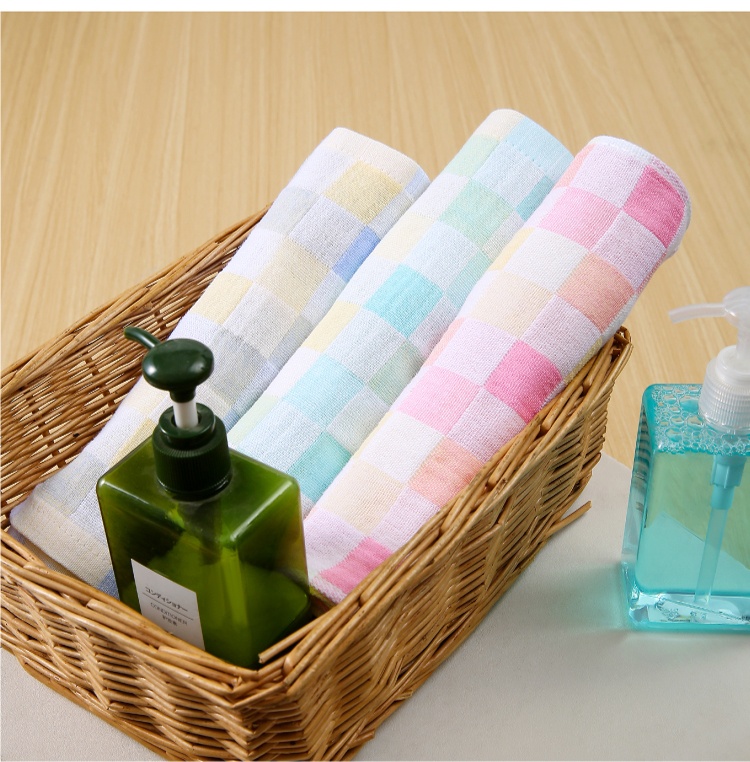 Lillian Baby Face Pure Cotton Gauze Drool Infant Children's Bath Ultra Soft Handkerchief Kindergarten Small Square Towel_voghion.com