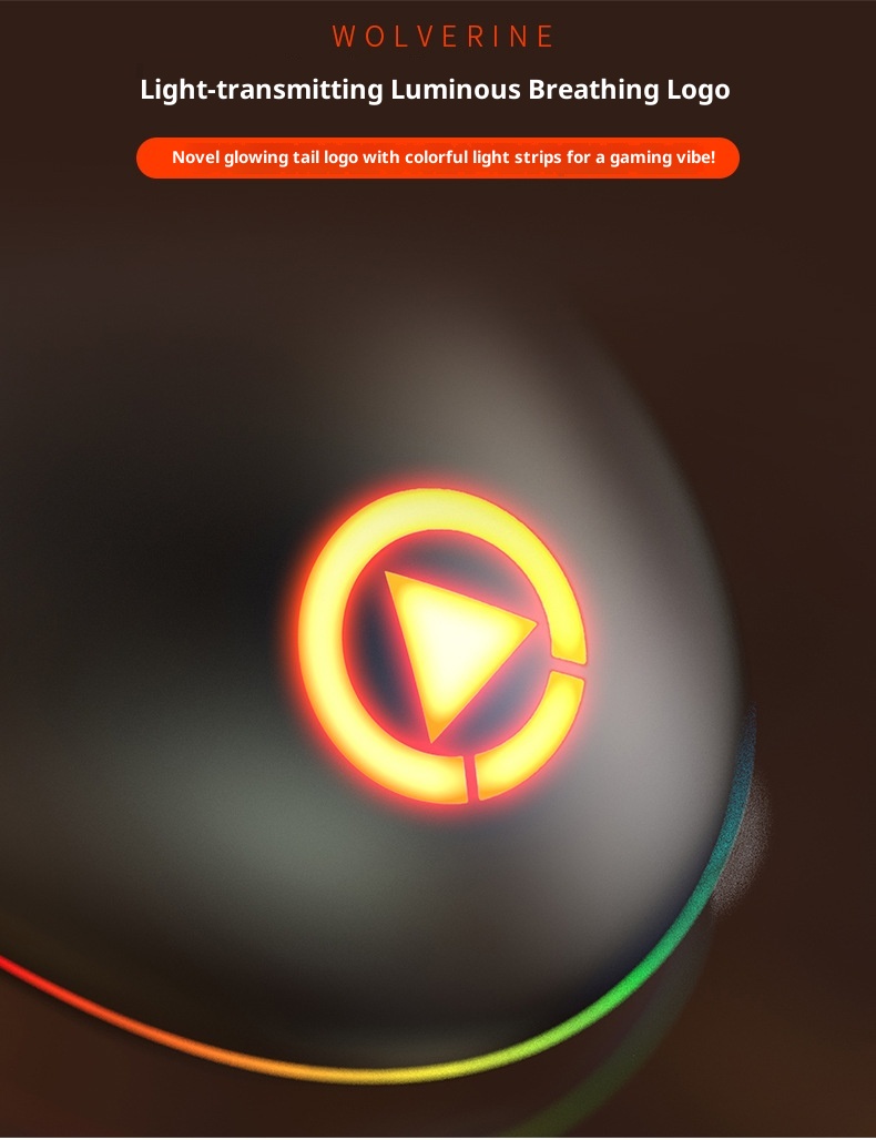 Techglobe Silver Eagle G3SE Wired Gaming Mouse Business Office Home USB Optical Luminous Computer Peripheral Accessories Wholesale_voghion.com