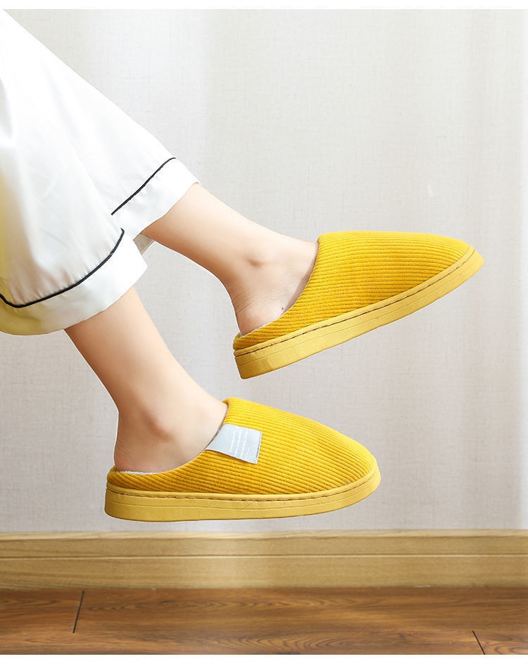 Zees Fluffy para mulheres, para uso doméstico no outono e inverno, sapatos de maternidade quentes com forro de lã, sola grossa de algodão para casais._voghion.com