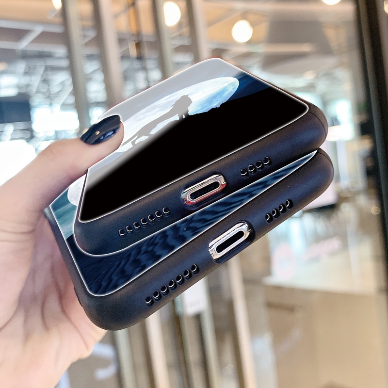 TechGlobe Suitable For Oppo A52/A94/A15/A54/A73/A32 A11X Wolf Totem A74 Deer Glass Phone Case_voghion.com