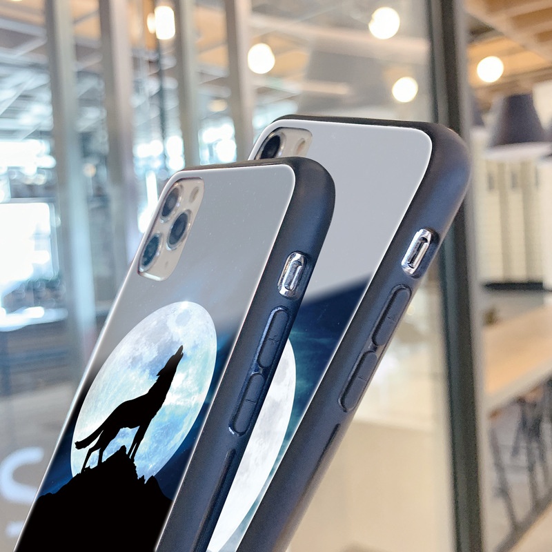 TechGlobe Suitable For Oppo A52/A94/A15/A54/A73/A32 A11X Wolf Totem A74 Deer Glass Phone Case_voghion.com