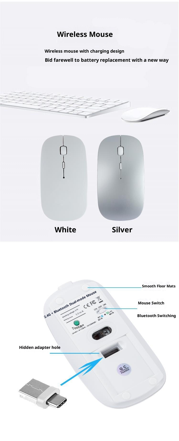 Digitex Digitex Suitable For Laptop Book Wireless Pro Bluetooth Air Mouse M1 Silent M2 New Model M3_voghion.com