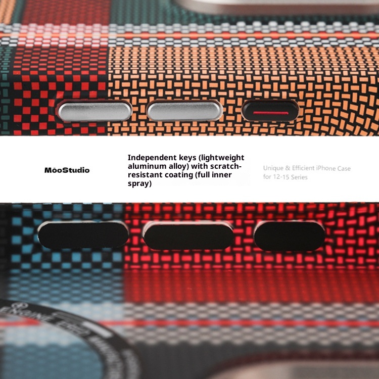 Capa TechGlobe compatível com iPhone 16 Pro Max, magnética, em Kevlar com textura de fibra de carbono, para iPhone 15, com toque suave e resistente a impactos._voghion.com