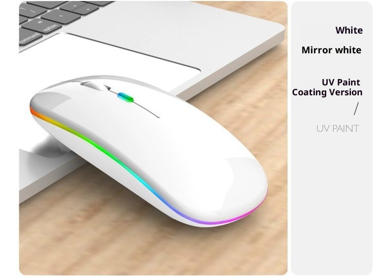 Techglobe Bluetooth For Laptop, Phone, Tablet Universal Wholesale Silent Dual Mode Luminous Wireless Mouse Type-C Interface_voghion.com