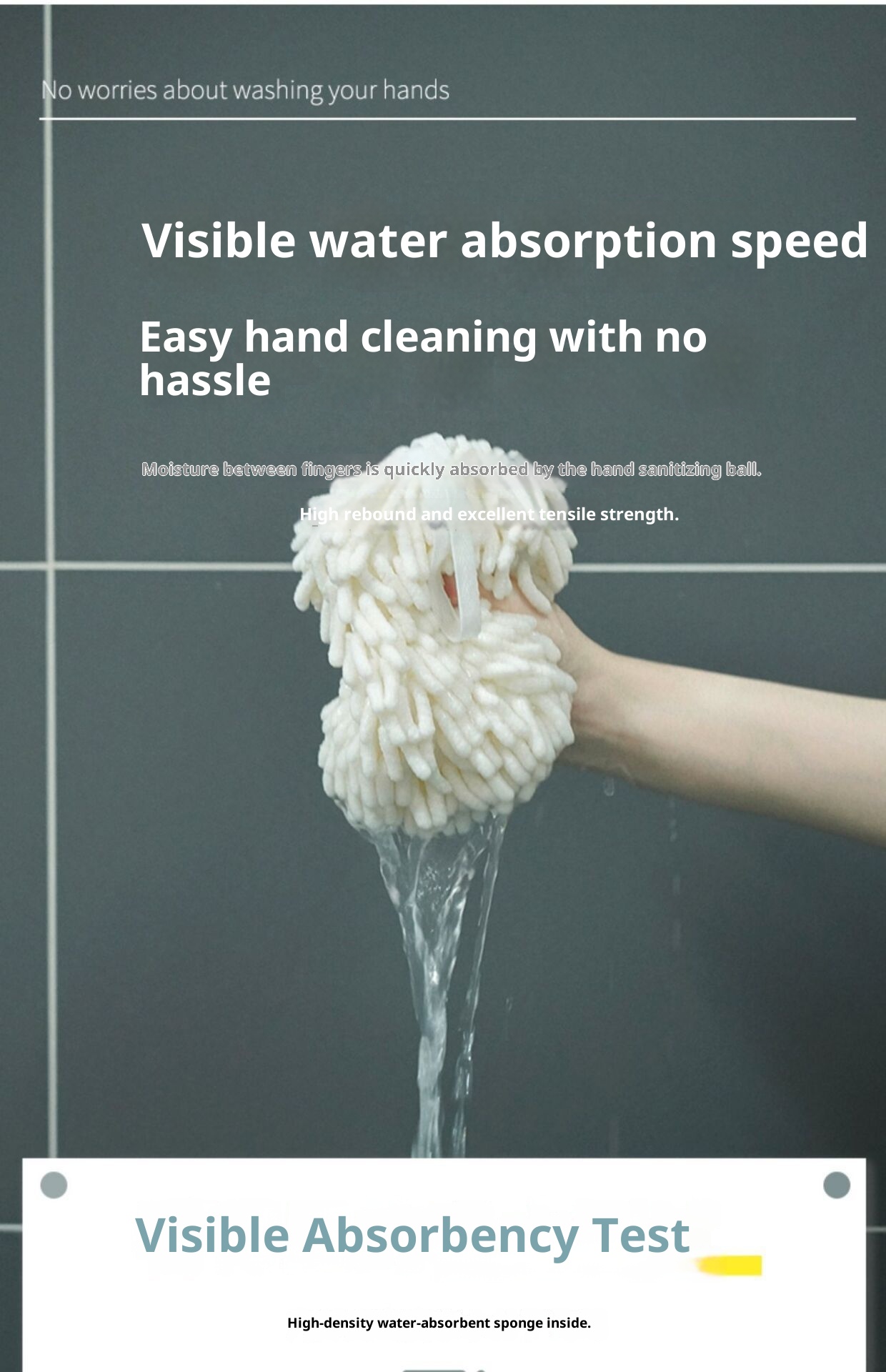 Lillian Chenille Hanging Quick-Dry Hand Ball Kitchen Thickened Absorbent Cute Japanese Style Towel Bathroom Cloth_voghion.com