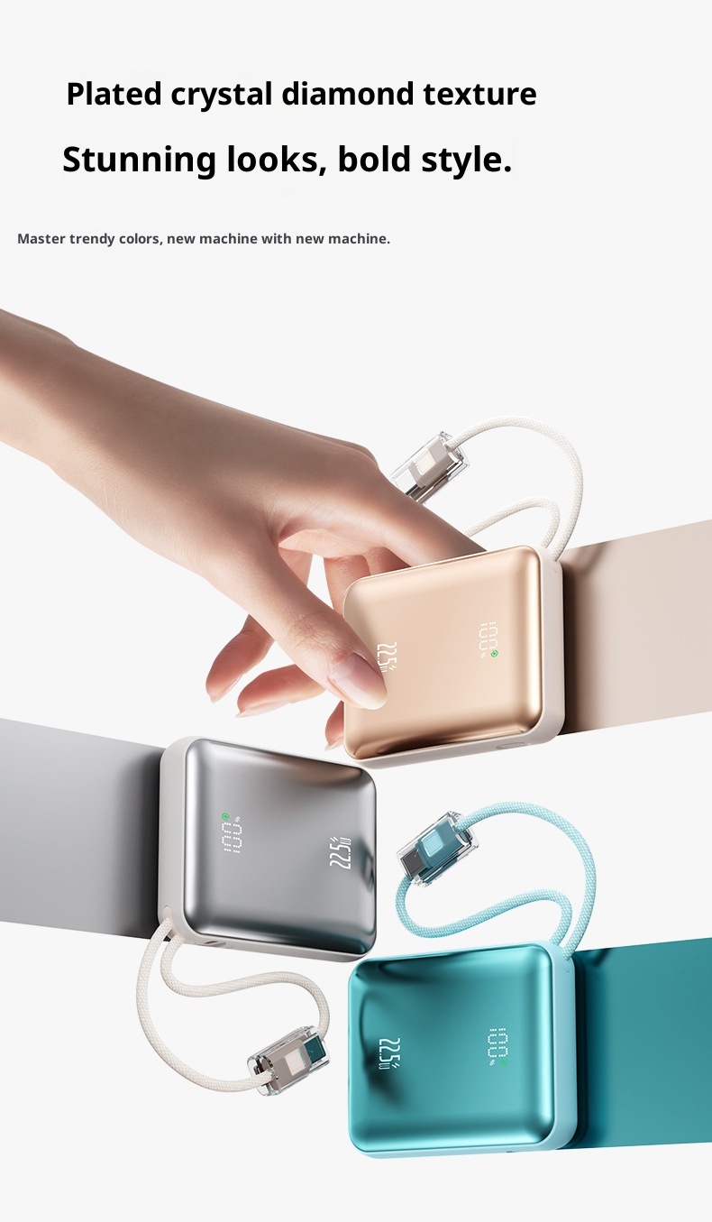 techglobe 22.5W Super Fast Charging Power Bank 10000mAh Digital Display Gift Lightweight Mini Portable Charger Custom_voghion.com