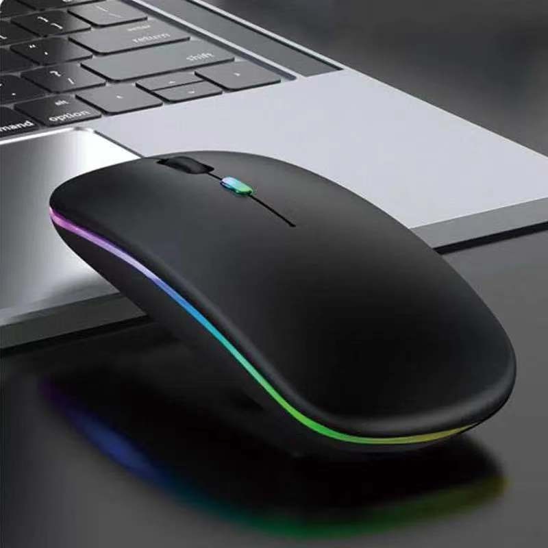 Techglobe Wireless Dual Mode FVW309S Rechargeable Bluetooth Office Silent Mouse Compatible With HP/Dell_voghion.com