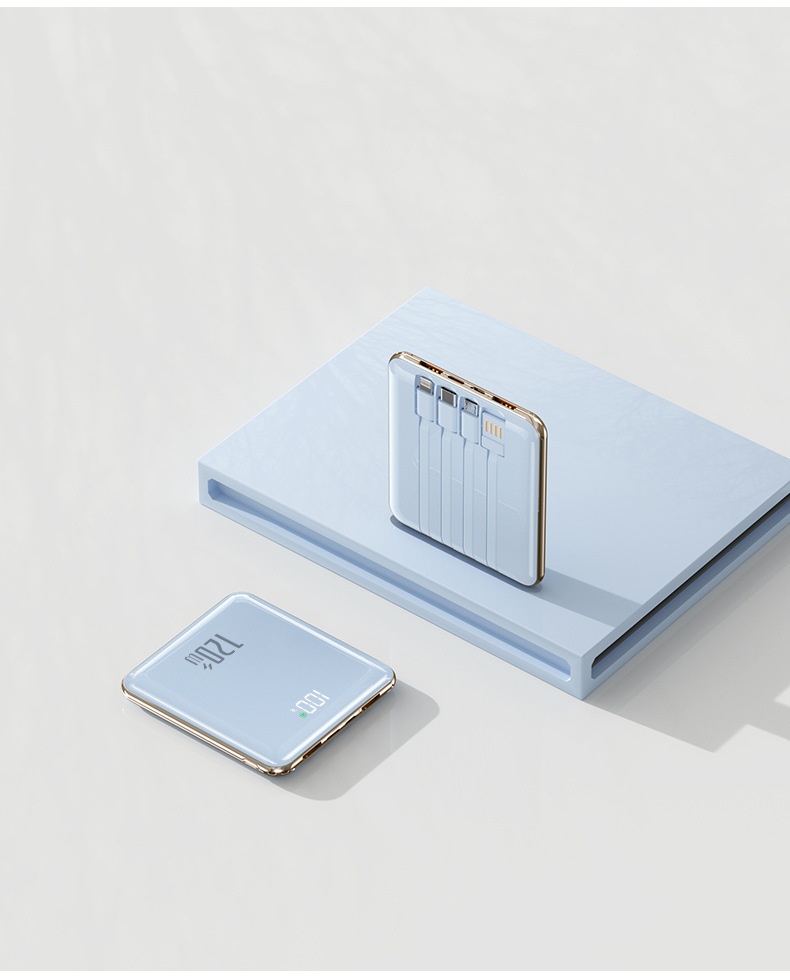 TechGlobe 3C Certified 120W Super Fast Charging With Cable 20000mAh Large Capacity Bank Mini Portable Mobile Power Supply_voghion.com