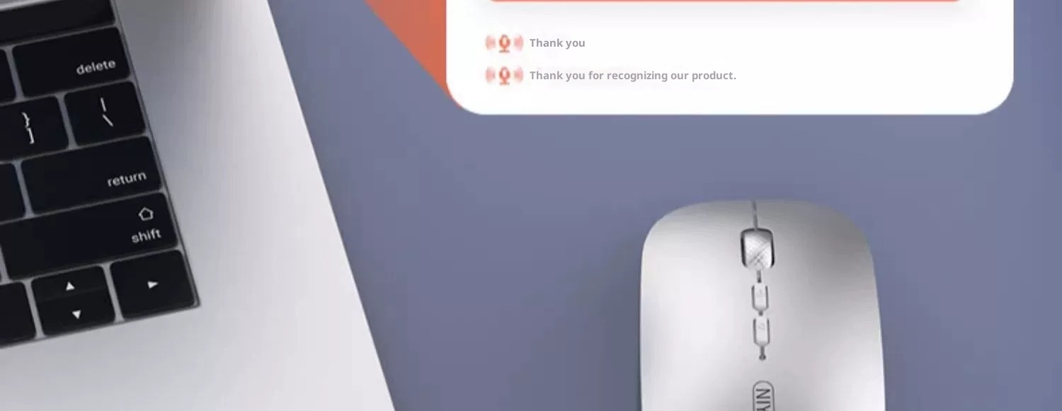 Digitex Digitex AI Smart Wireless Bluetooth Mouse Voice Control Input Text Translation Rechargeable USB Connection To Computer_voghion.com