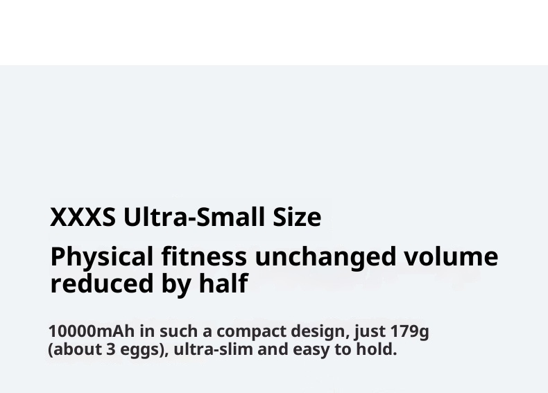 techglobe JileTang Nuovo alimentatore portatile compatto da 10000 mAh con cavo, ricarica rapida da 22,5 W, dropshipping_voghion.com