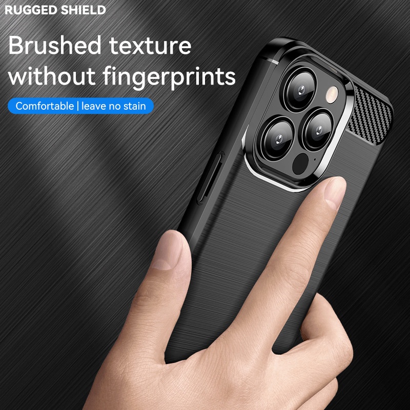 TechGlobe Suitable For Max Phone Case IPhone 13 Pro Protective Cover Full Coverage Anti-drop Brushed TPU_voghion.com