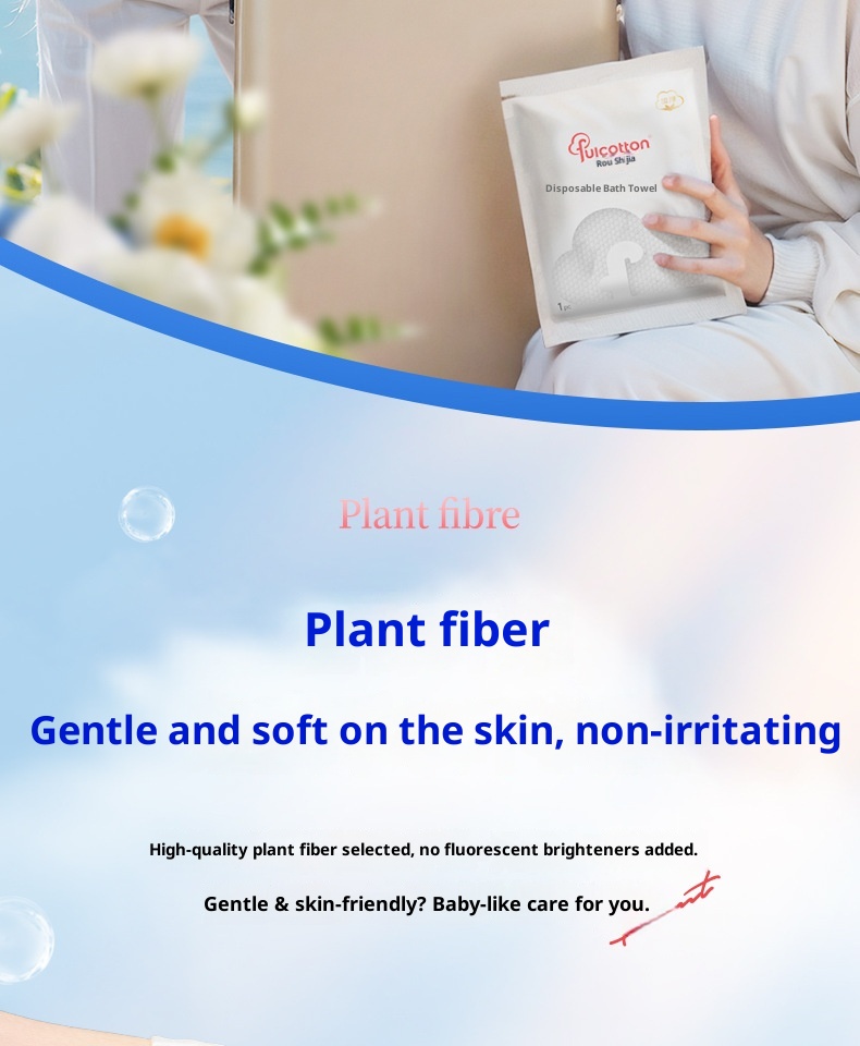 Asciugamani monouso Lillian per viaggi d'affari, confezionati singolarmente per hotel, locande, B&B, extra large e spessi, bagno portatile_voghion.com