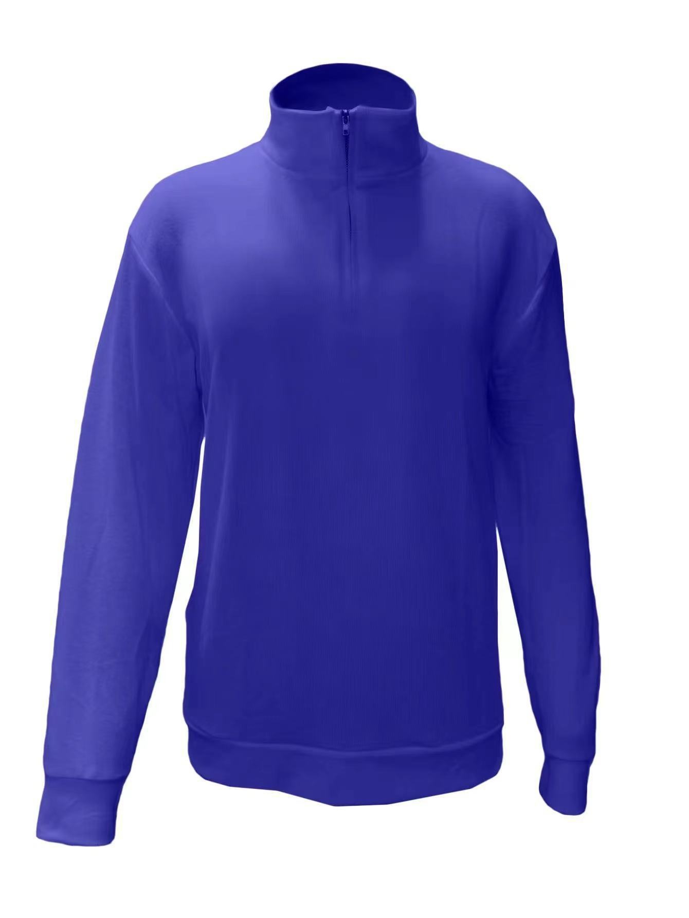 Erkek Çocuk Erkek Çocuk 2023 Yeni Yarım Fermuarlı V Yaka Örme Erkek Günlük Kazak Polo Tişört Toptan_voghion.com