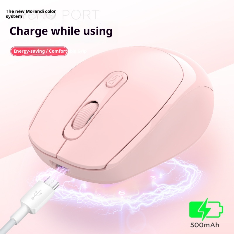 Techglobe Qinchuangyuan 256 Maus, wiederaufladbar, Bluetooth, Macron, mehrfarbig, Typ-C, leise, kabellos, Dual-Modus_voghion.com