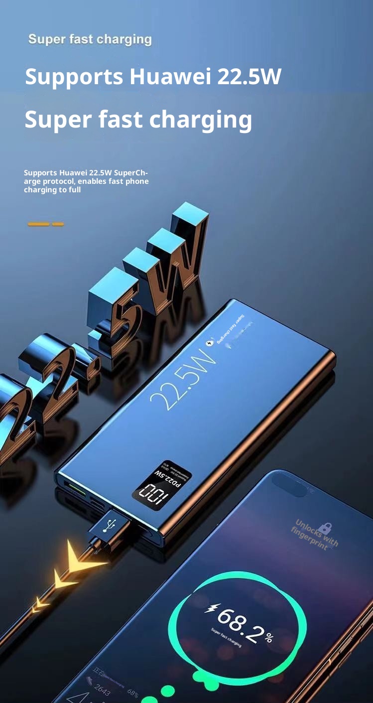 techglobe Factory Direct Super Fast Charging Large Capacity 30000mAh 3C Certified Power Bank 22.5W Gift Support_voghion.com