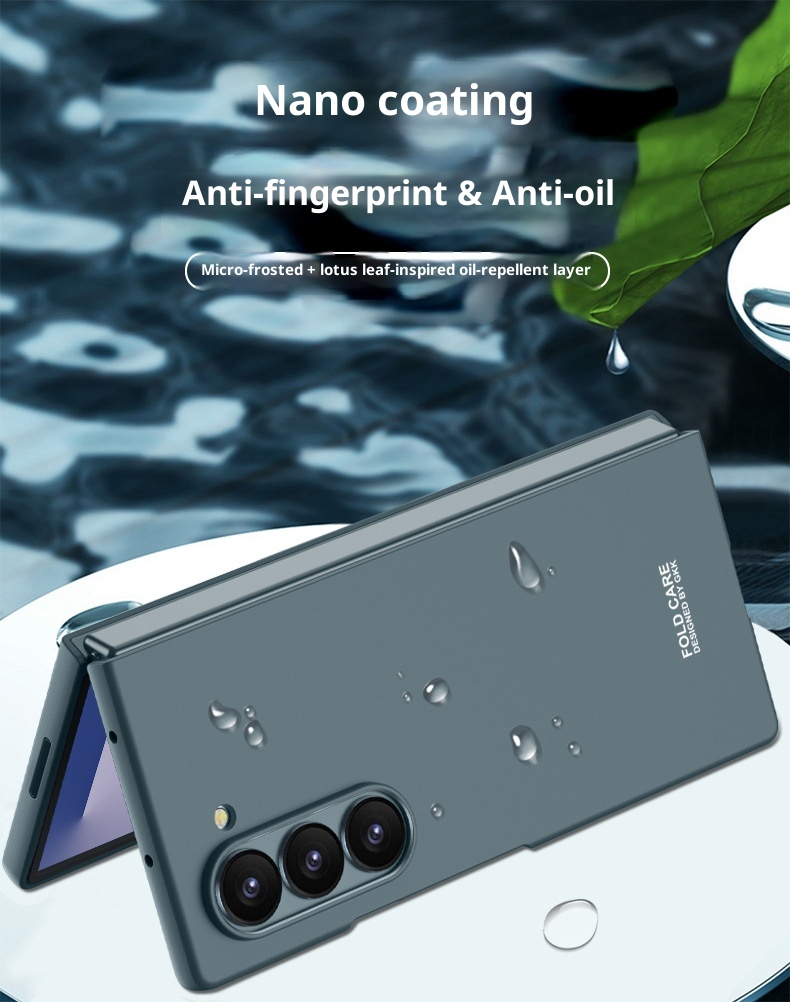 Custodia protettiva pieghevole ultrasottile per telefono Samsung Zfold7, alla moda, opaca, rigida, di colore solido, compatibile con tutti i bordi TechGlobe_voghion.com