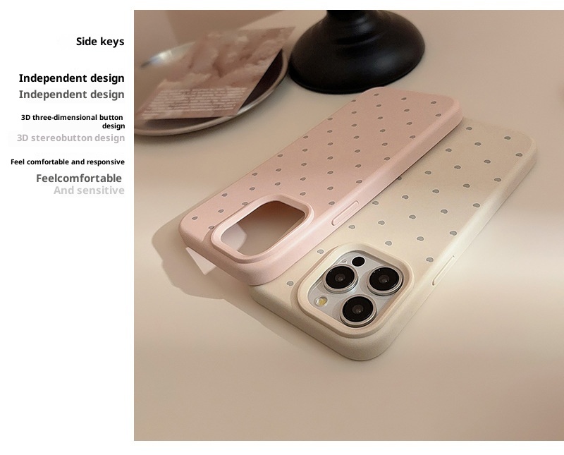 TechGlobe Soft And Adorable Heart Suitable For 17 Pro Max Korean Style Ins Wind IPhone 16 Phone Case 14 Silicone 15 Premium_voghion.com
