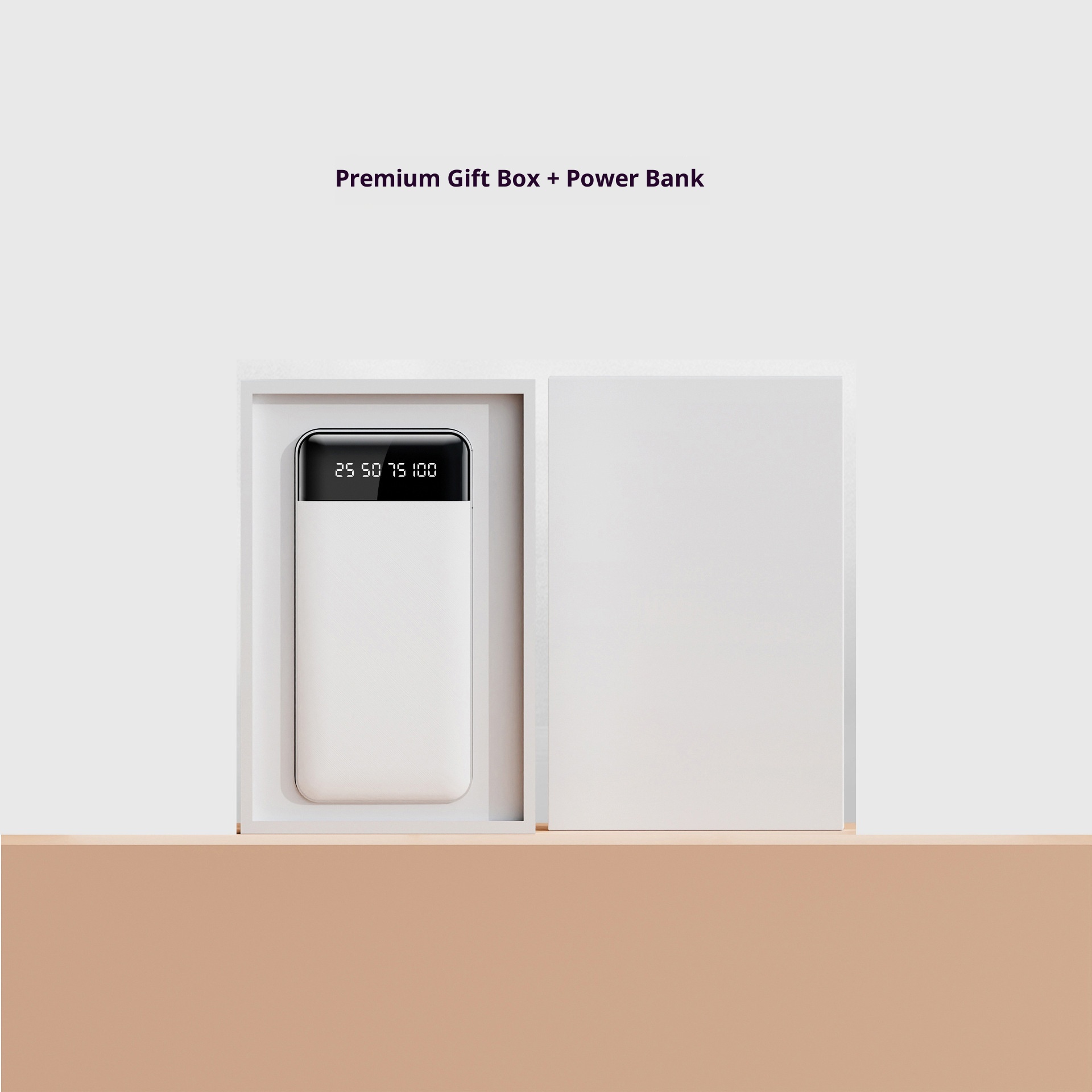 techglobe 20000 MAh Power Bank Business Gift Mini Charger Custom Fast Charging With Cable Compact Portable_voghion.com