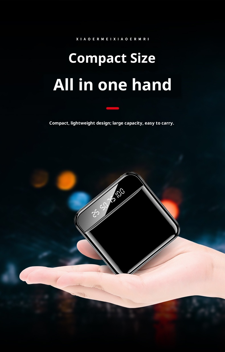 Techglobe Mini Bank 20000mAh Grande Capacité Compacte Portable Batterie Mobile Cadeau en Gros Motif Personnalisé 1_voghion.com