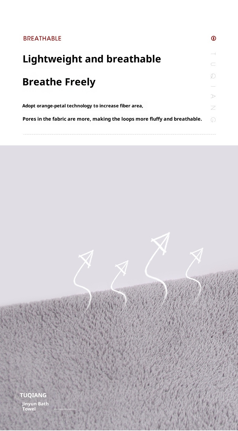 Lillian TUQIANG Einfaches Korallenvlies-Badetuch aus saugfähigem, weichem Mikrofaser-Baumwollhandtuch – Direkt vom Hersteller_voghion.com