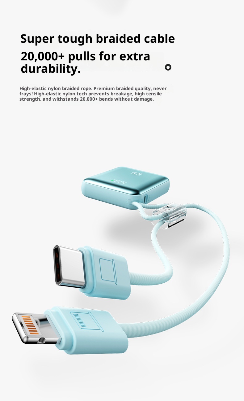 techglobe 22.5W Super Fast Charging Power Bank 10000mAh Digital Display Gift Lightweight Mini Portable Charger Custom_voghion.com