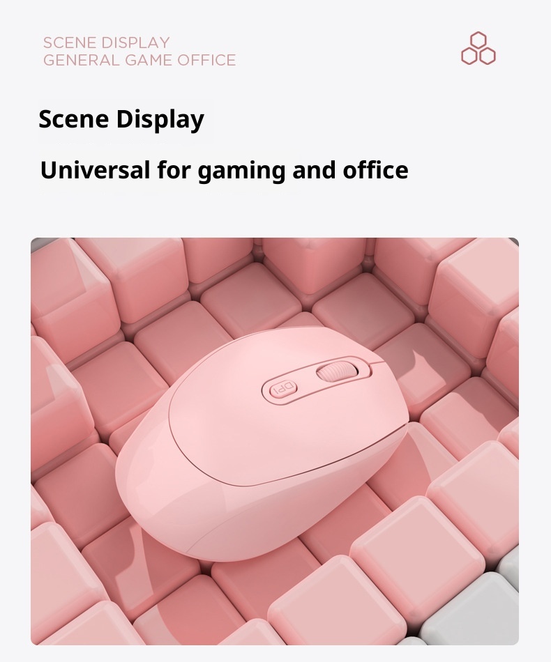 Techglobe Senlanni Mouse silenzioso wireless ricaricabile Bluetooth a doppia modalità Macron multicolore di tipo C_voghion.com