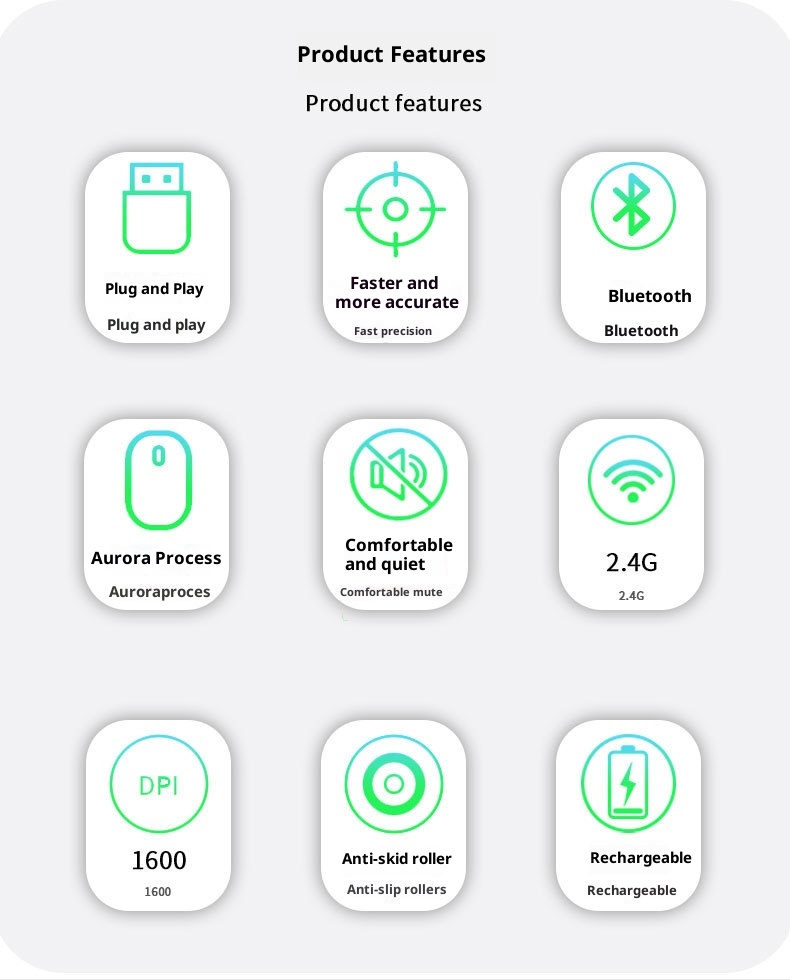 Techglobe Rechargeable Wireless Vertical Laptop Desktop Ergonomic Dual Mode Silent Bluetooth Mouse Wholesale_voghion.com