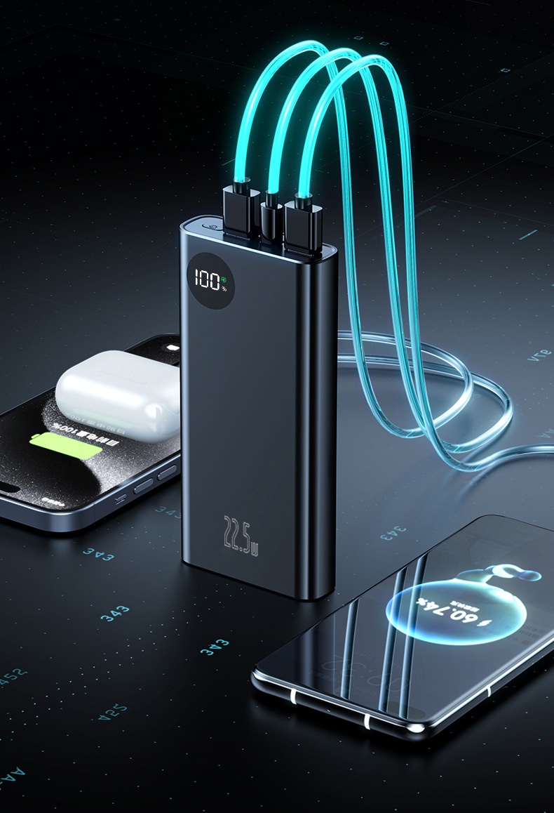 TechGlobe Cross-border 3C Certified Super Fast Charging Large Capacity 20000mAh Bank Manufacturer Wholesale Mobile Power_voghion.com