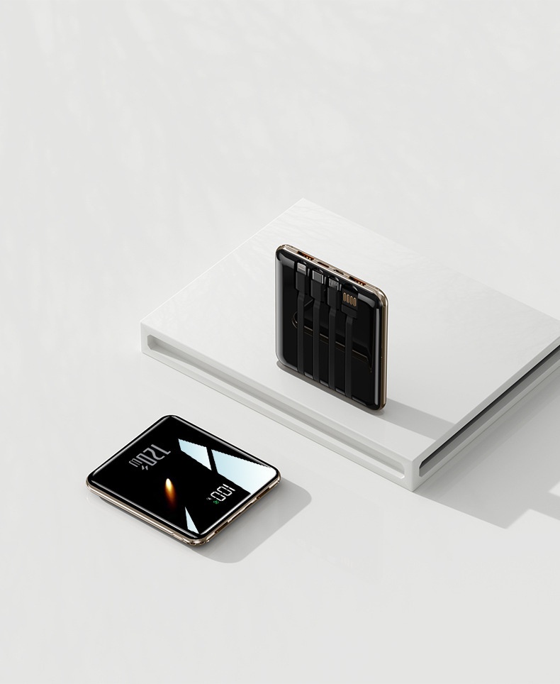 TechGlobe 3C Certified 120W Super Fast Charging With Cable 20000mAh Large Capacity Bank Mini Portable Mobile Power Supply_voghion.com