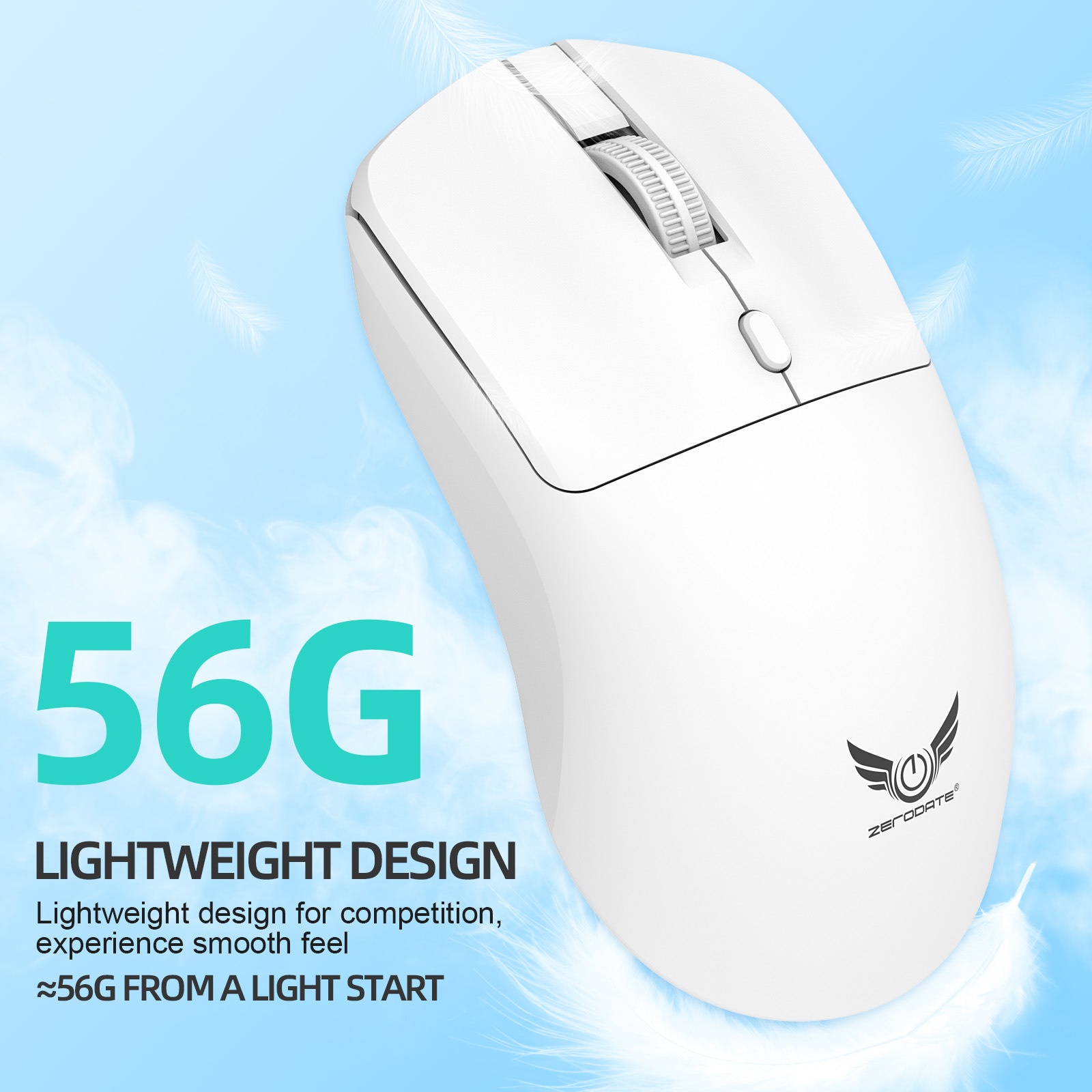 Mouse wireless leggero con batteria, pulsante audio, 2,4 G T2, tre livelli DPI, disponibile in magazzino Techglobe Factory_voghion.com