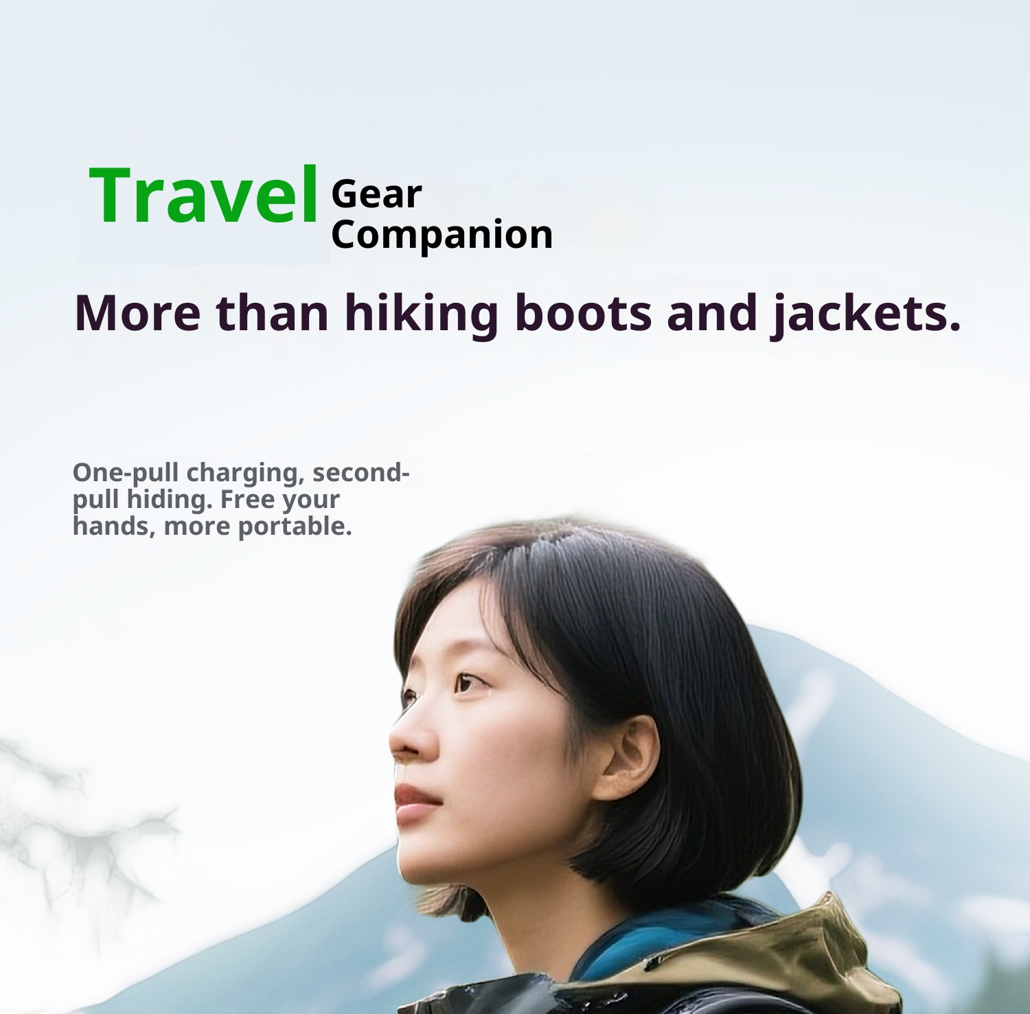 techglobe Gulfstream Pebble 3C Outdoor 10000mAh Mobile Power Bank Large Capacity Retractable Cable 66W Portable Charger_voghion.com