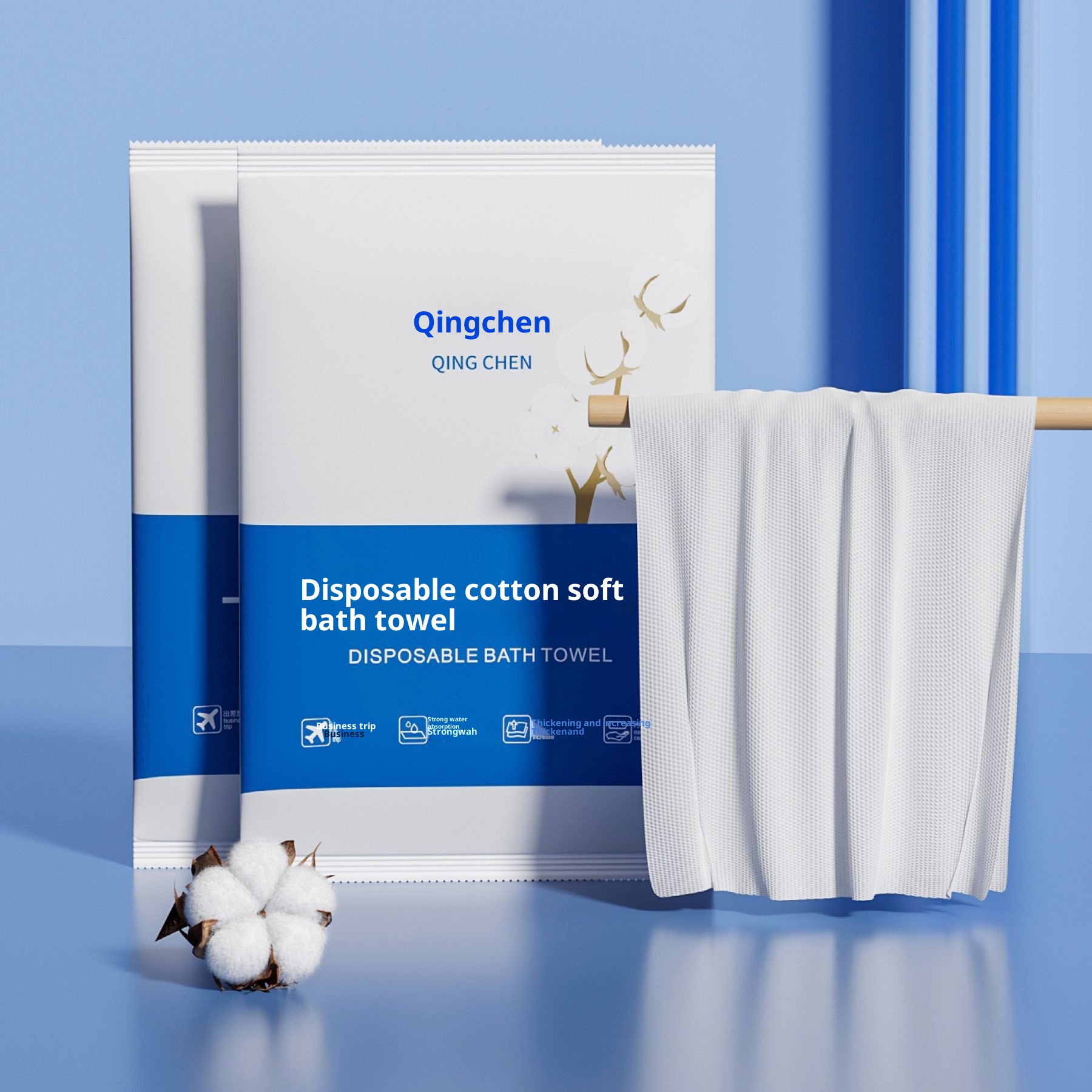 Lillian Einweg-Badetücher, Großhandel, verdickt, vergrößert, Reise-Hotel-Handtücher, tragbar, für Hotels und Reisende, doppelt verwendbar für trockene und nasse Anwendung,_voghion.com