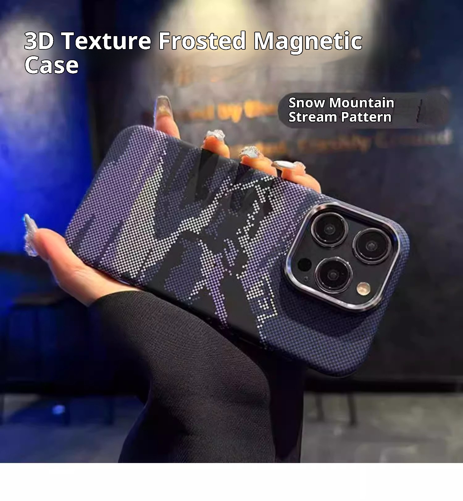 Custodia per telefono TechGlobe compatibile con iPhone 16 Pro Max, magnetica, in fibra di carbonio e Kevlar, copertura completa, antiurto, 15_voghion.com