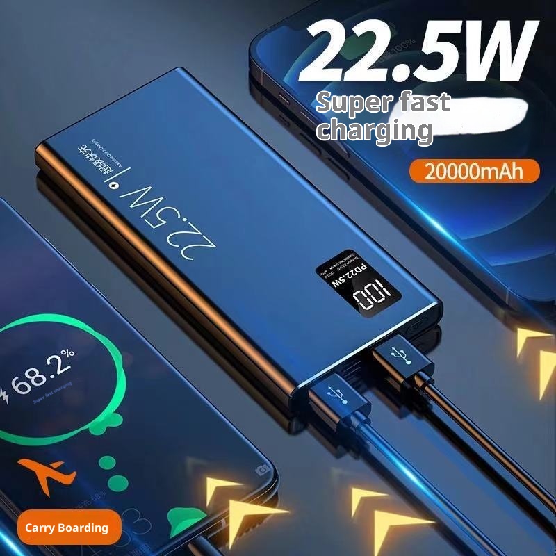 techglobe Factory Direct Super Fast Charging Large Capacity 30000mAh 3C Certified Power Bank 22.5W Gift Support_voghion.com