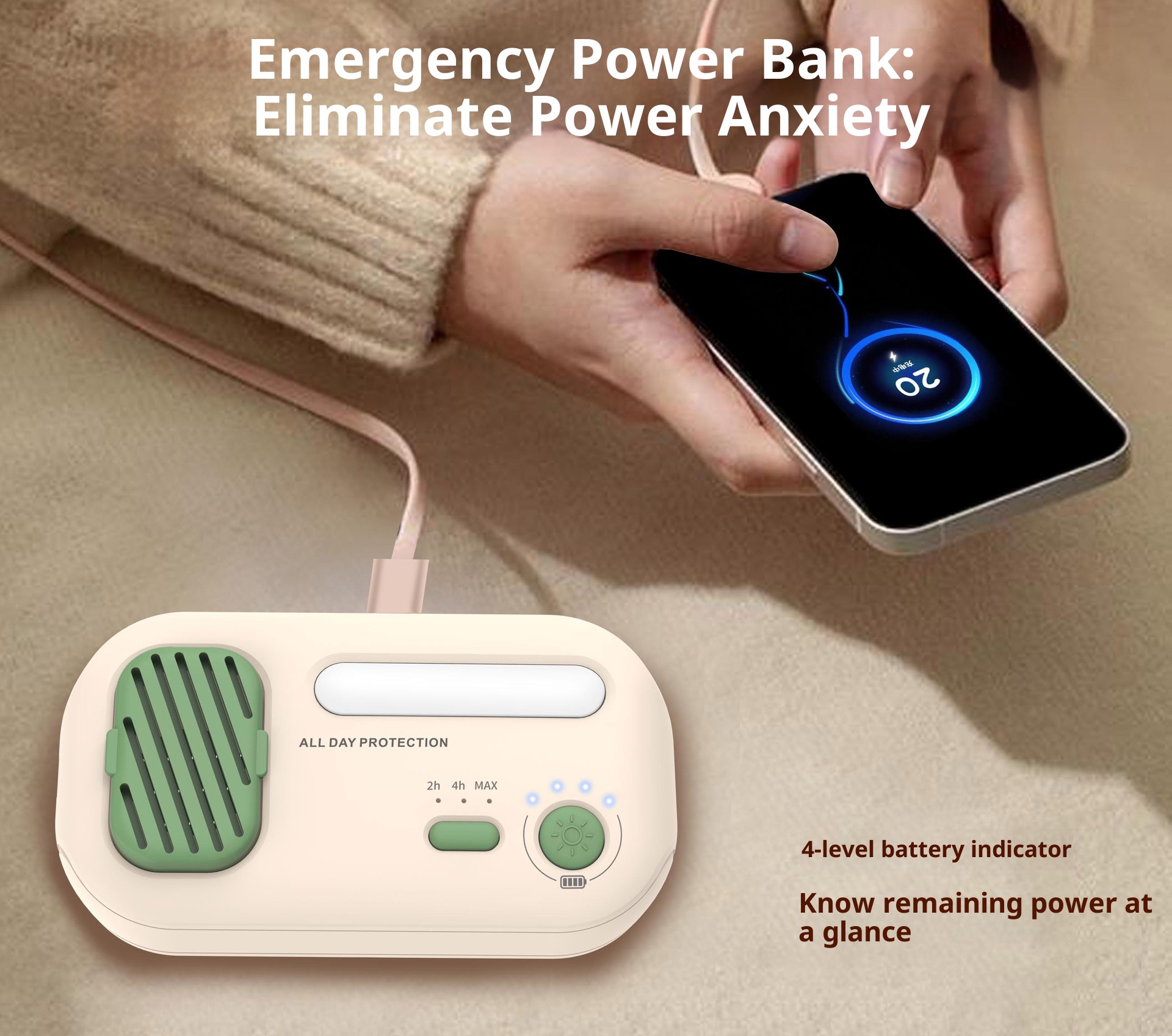 TechGlobe Lampada repellente per zanzare multifunzionale all'ingrosso transfrontaliero da campeggio per esterni con ricarica rapida, regalo portatile per cellulare_voghion.com