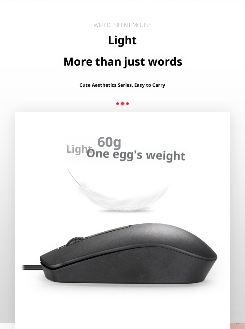 Techglobe New Private Model Wired Gaming Laptop Desktop Office Mouse Silent Design_voghion.com